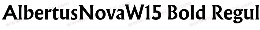 AlbertusNovaW15 Bold Regular字体转换